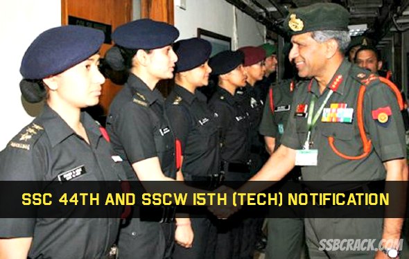 SSC 44th and SSCW 15th (Tech) Notification