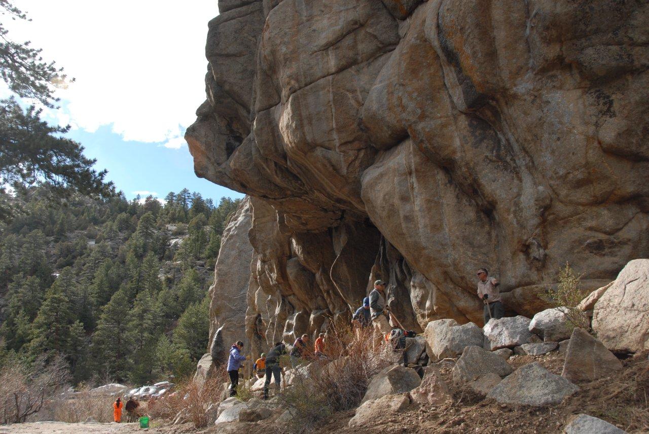 Colorado Mountain School Blog Boulder Canyon's Castle Rock Clean Up