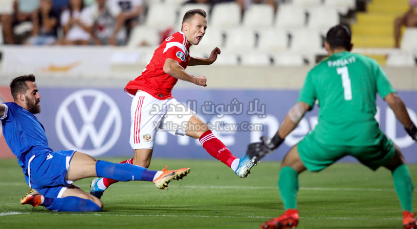 فوز كاسح لمنتخب روسيا على منتخب قبرص بخمس اهداف بدون رد في التصفيات المؤهلة ليورو 2020