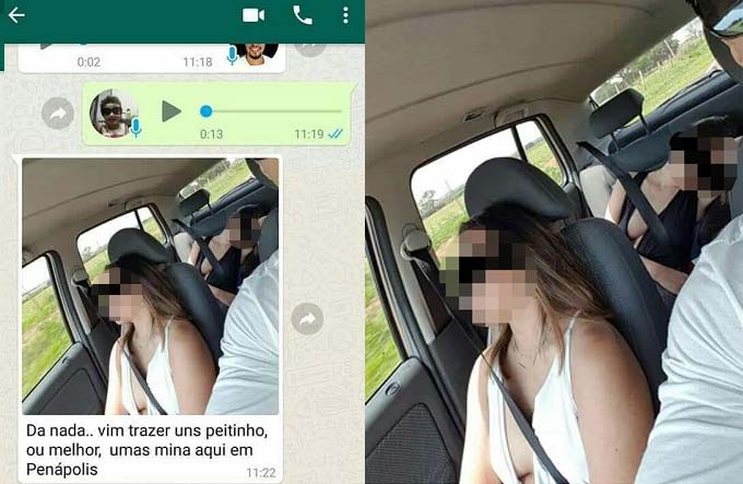 Motorista de app faz fotos de passageiras dormindo: 'Vim trazer peitinhos'