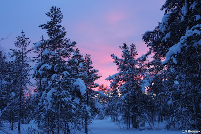 Nuit polaire en Finlande