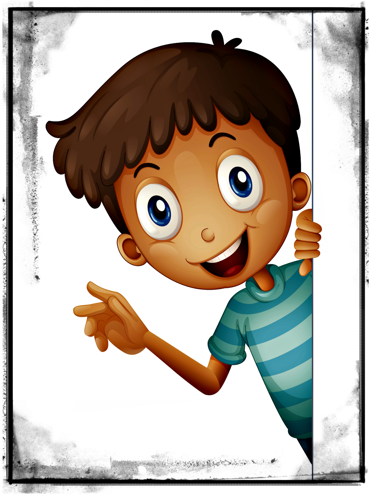 Мальчик удивленный рисунок