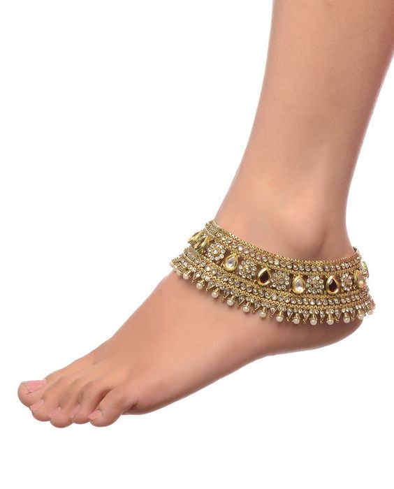 10 Anklet designs to choose for your Wedding Bling Sparkle