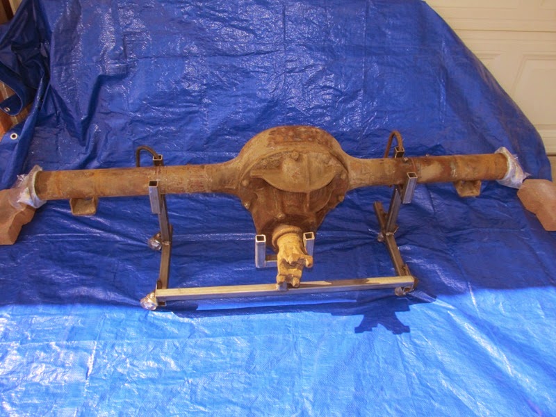 Rear Axle cleaning, painting, and reassembly
