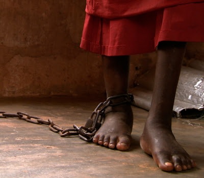 Just In : Another Chained 10-Year-Old Girl Rescued By Police In Ogun State [Photos]