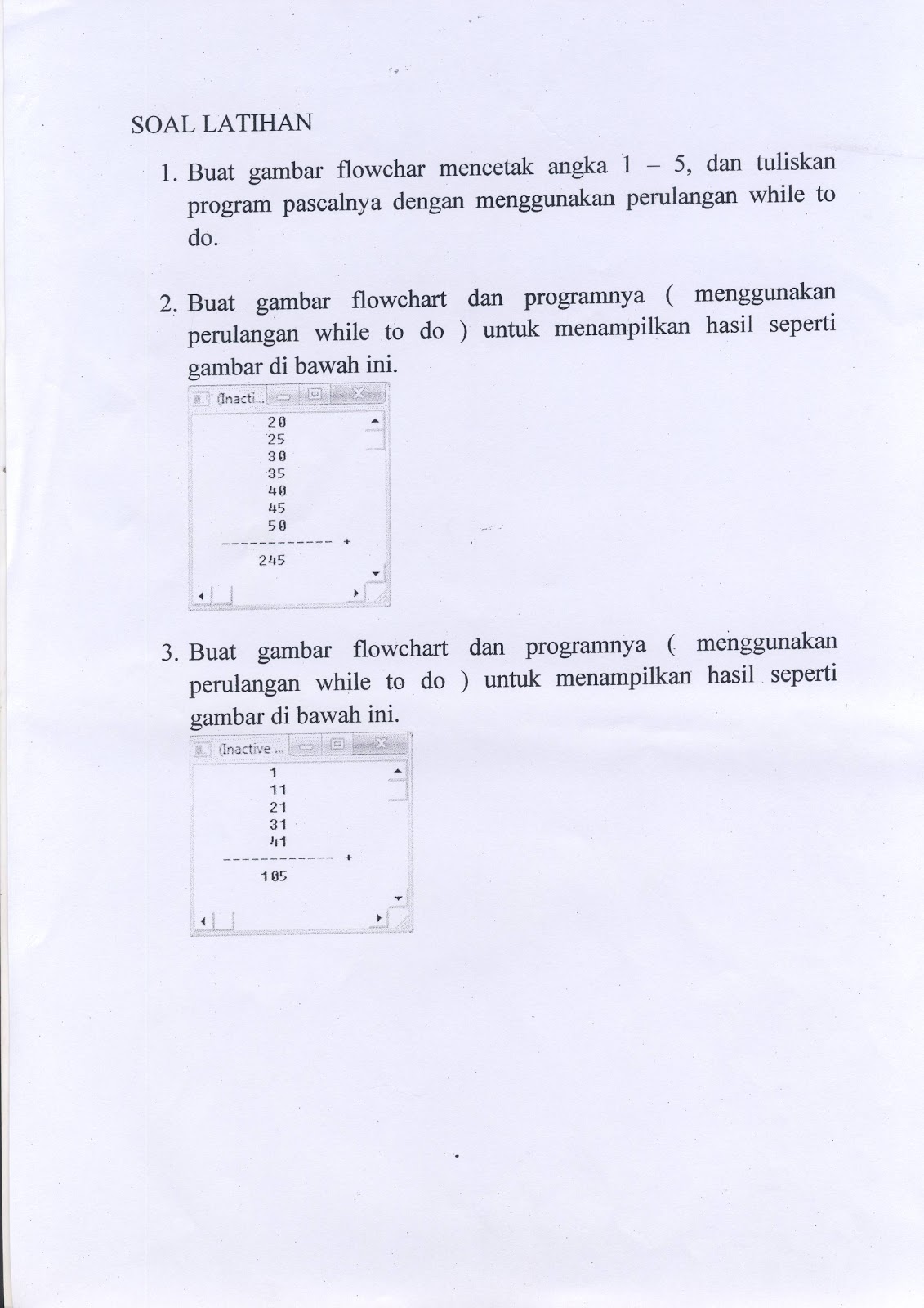Soal Ujian Praktek Prakarya Pengolahan / Soal Ujian