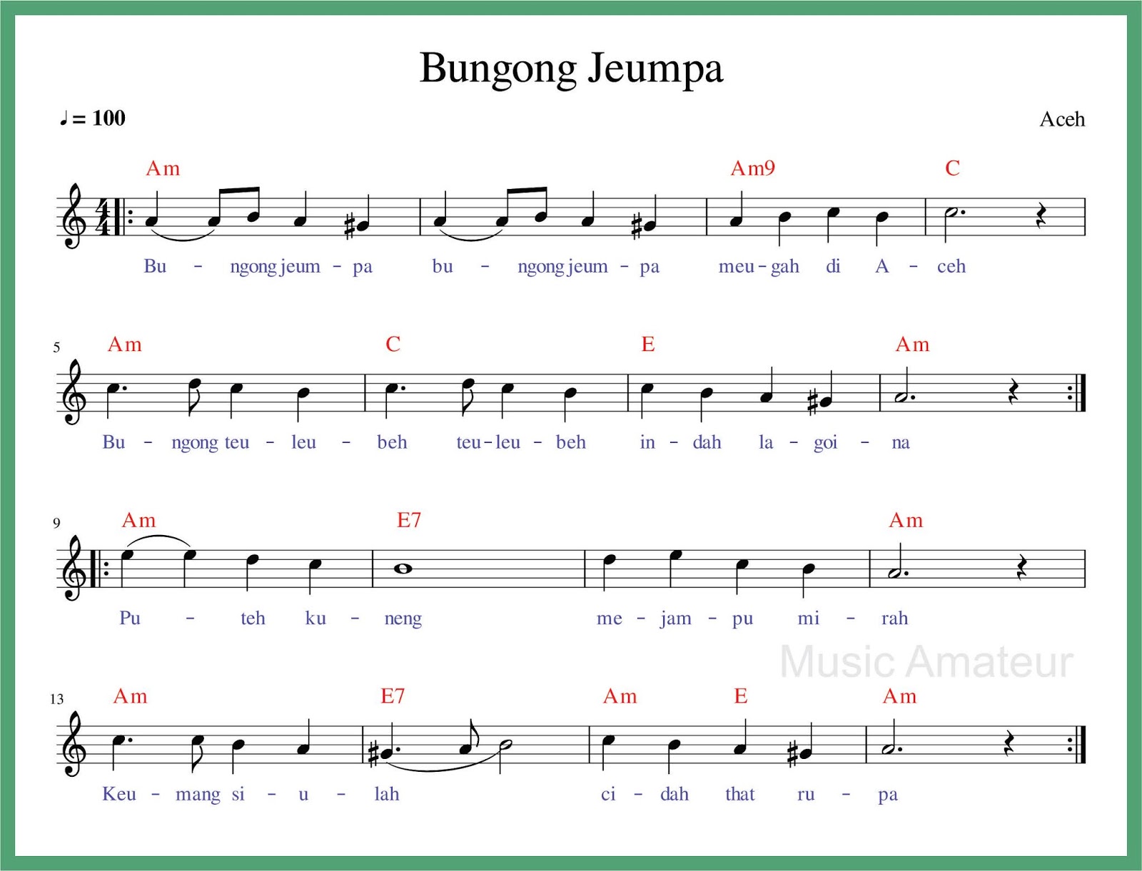 Backing Track 2 Bungong  Jeumpa  SEPUTAR MUSIK