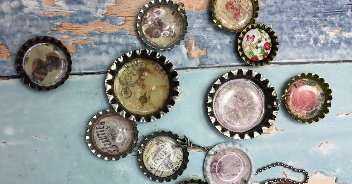 ScraPerfect Playing with Bottle Caps and Best Glue ever