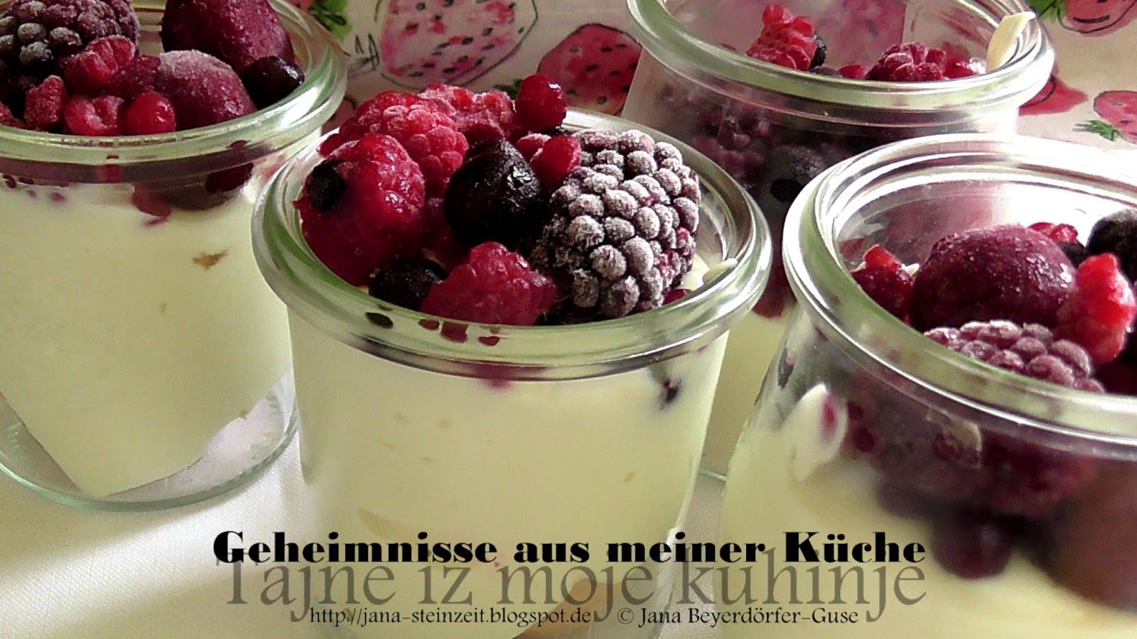 Janas Steinzeit: (Video) Dessert: Beeren auf Wolke 7 * Milchmädchen ...