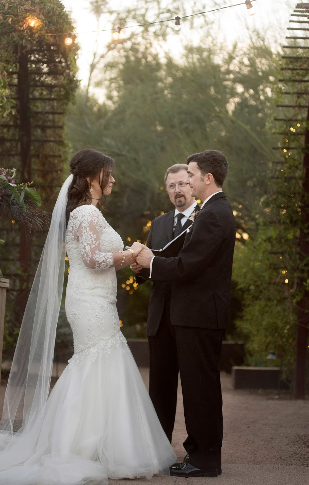 Purple Desert Botanical Garden Wedding