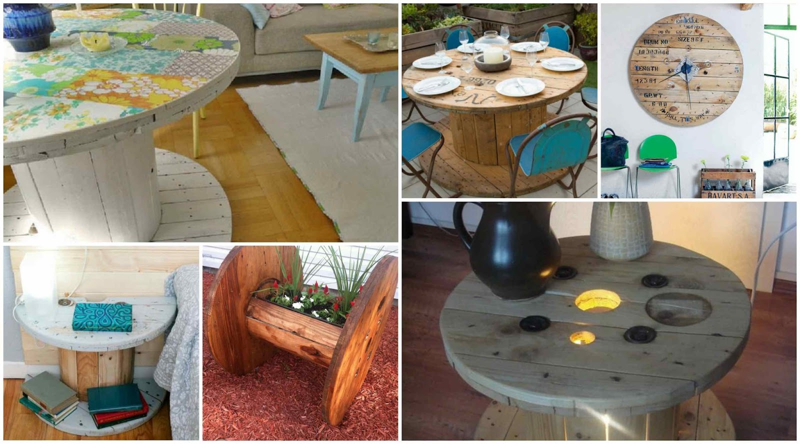 10 ideas with recycled cable reels Diy Fun World