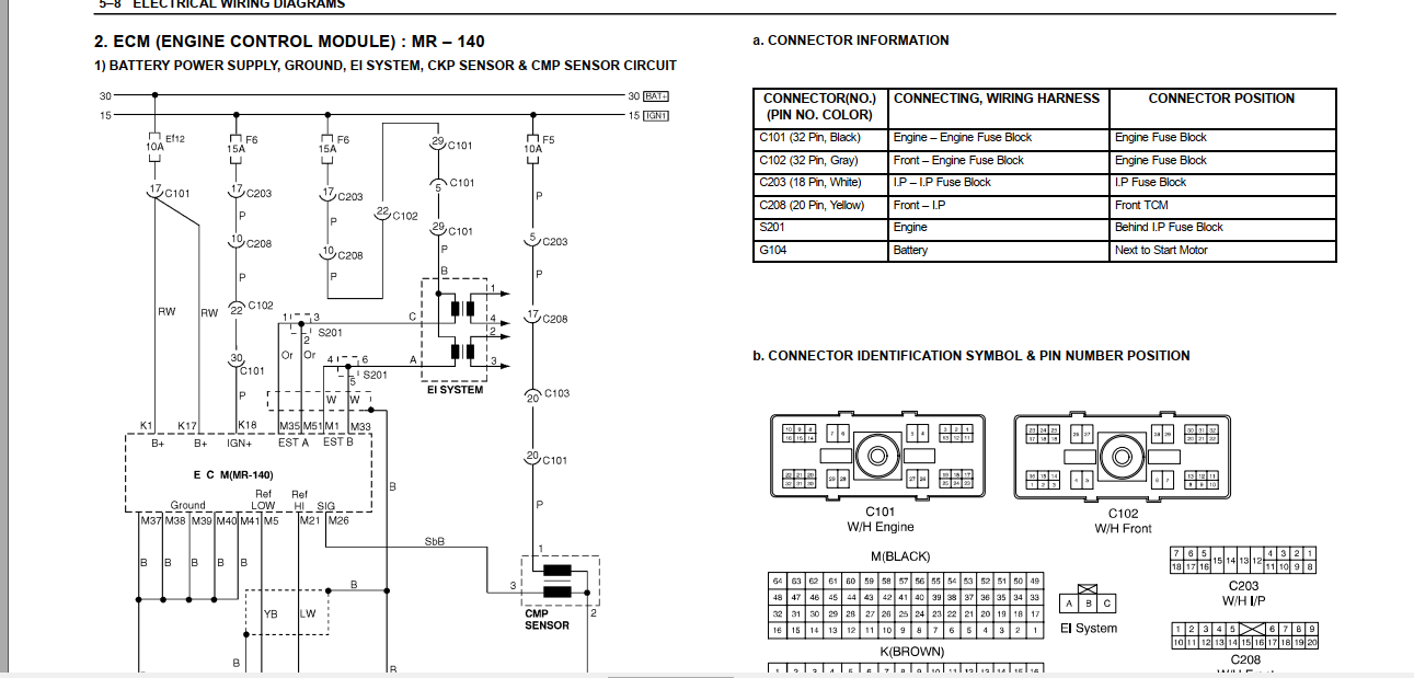Chevrolet Gentra T250 Wiring Diagram
