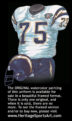 San Diego Chargers 1994 road uniform