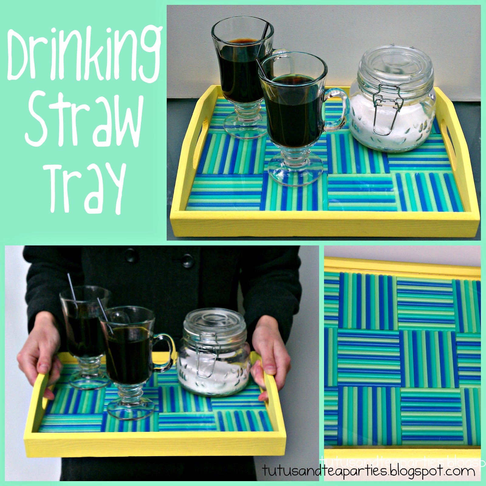 DIY Drinking Straw Sunburst Frame