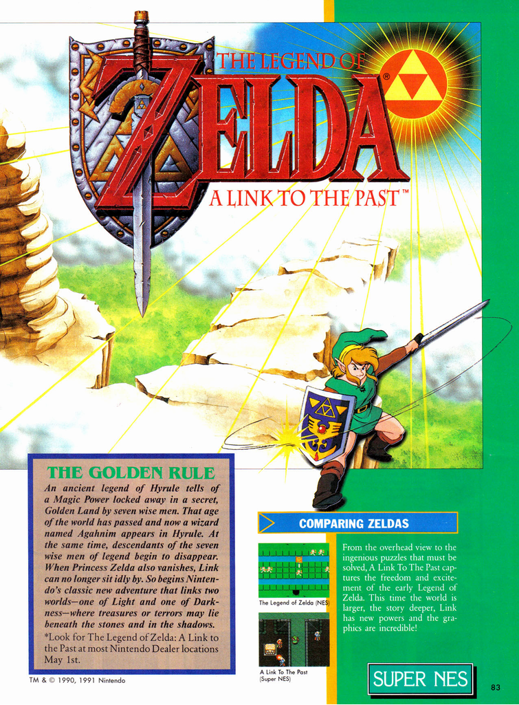 8Bit City The Legend of Zelda Link to the Past Nintendo Power Scans