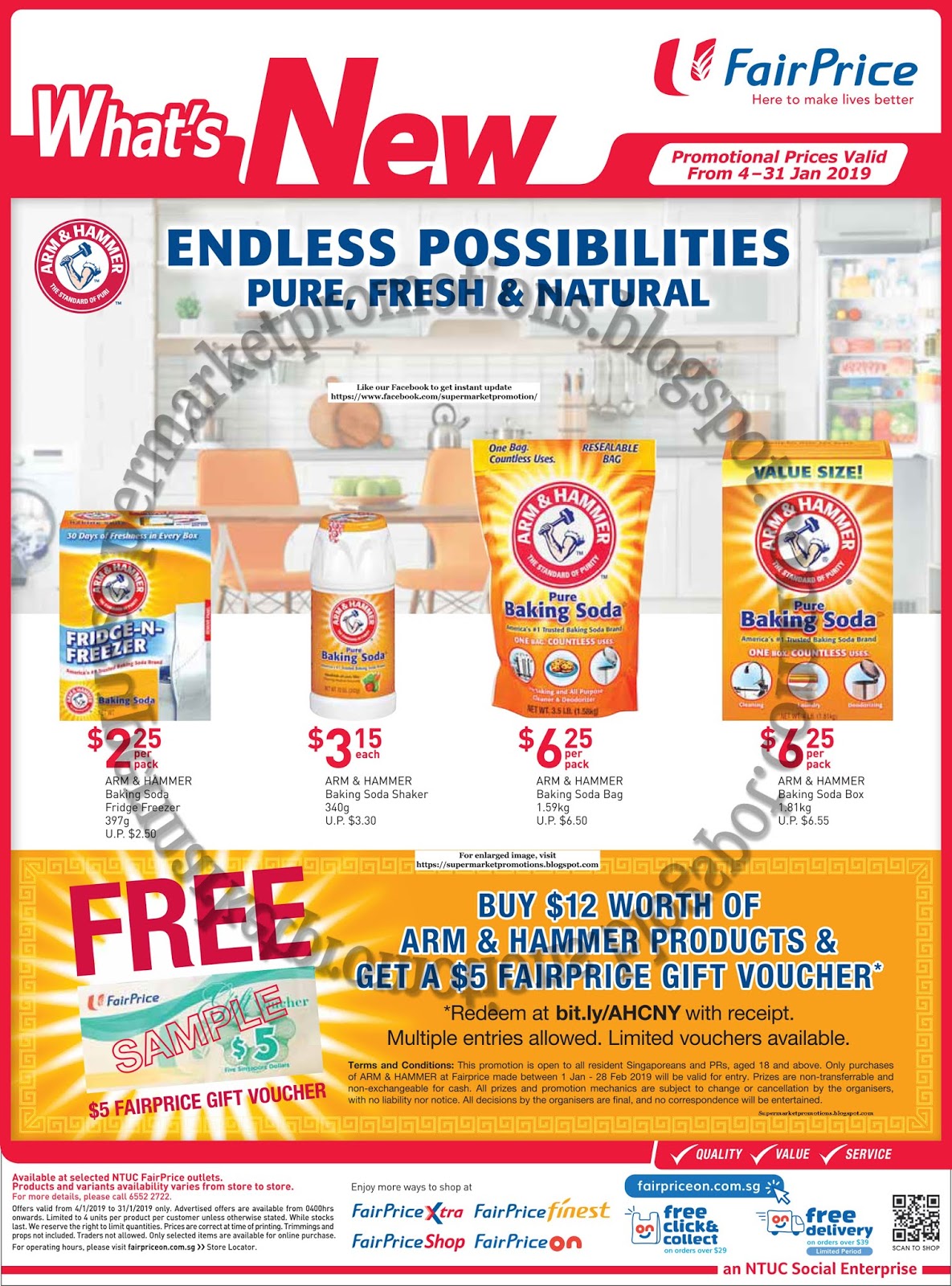 NTUC FairPrice Arm & Hammer Promotion 04 31 January 2019