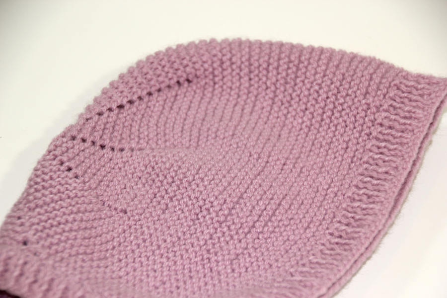 DIY Tejer Bebé: Cómo hacer capota de punto con dos agujas