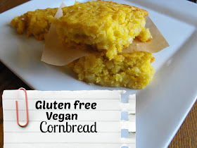 gluten free, vegan cornbread recipe