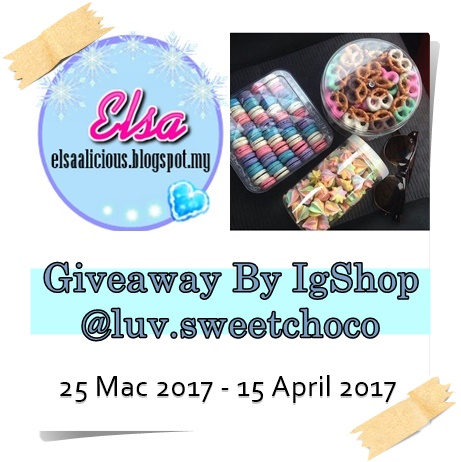Giveaway by IG Shop luvsweetchoco