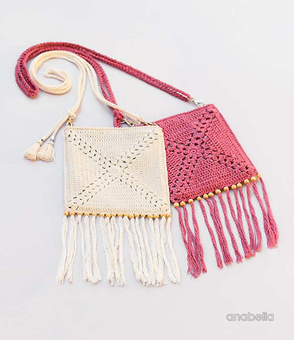 Mini Crochet Shoulder Bag, free pattern by Anabelia Craft Design