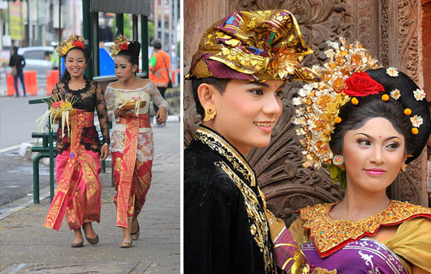 Pakaian Adat Bali Pria dan Wanita Gambar beserta 