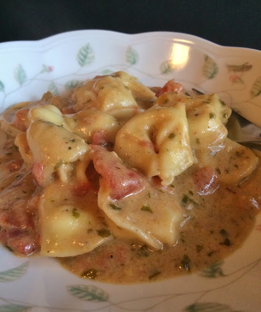 My Tiny Oven Pesto Alfredo Tortellini