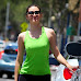 Emmy Rossum pokies leaving her gym in West Hollywood