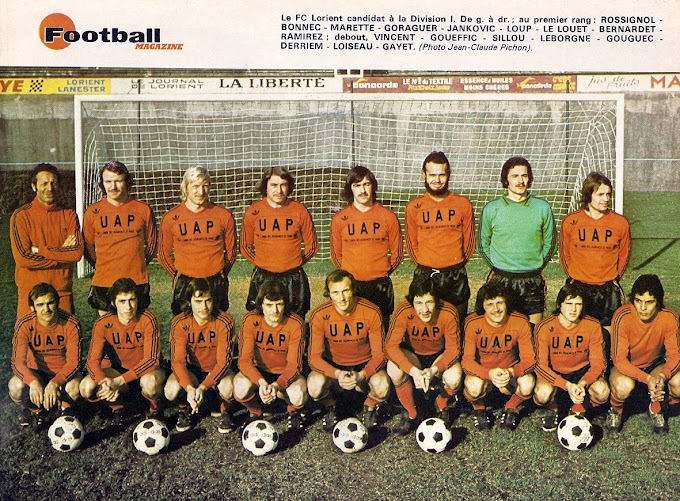 F.C LORIENT 1974-75.