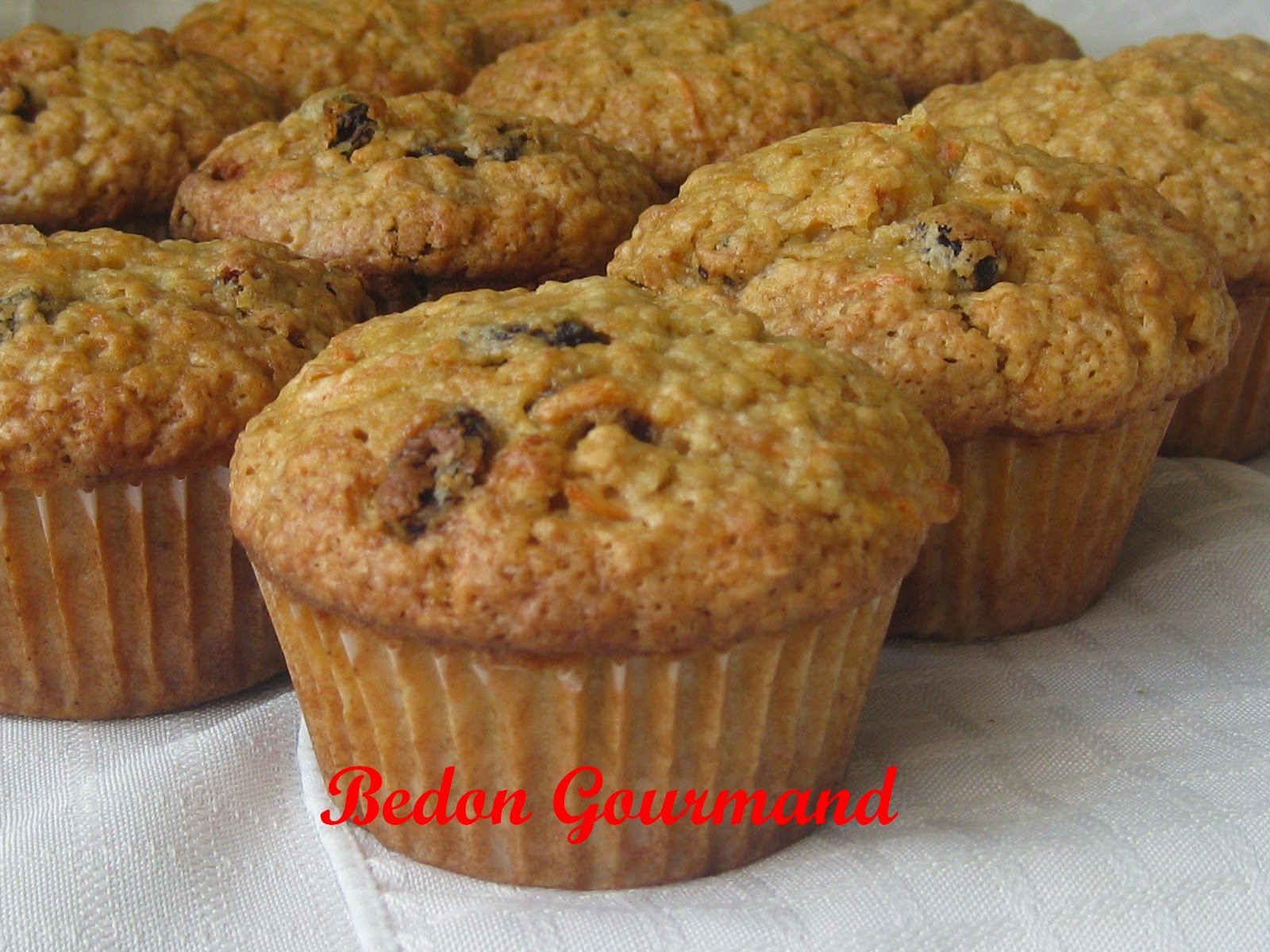 Muffins aux carottes Bedon Gourmand