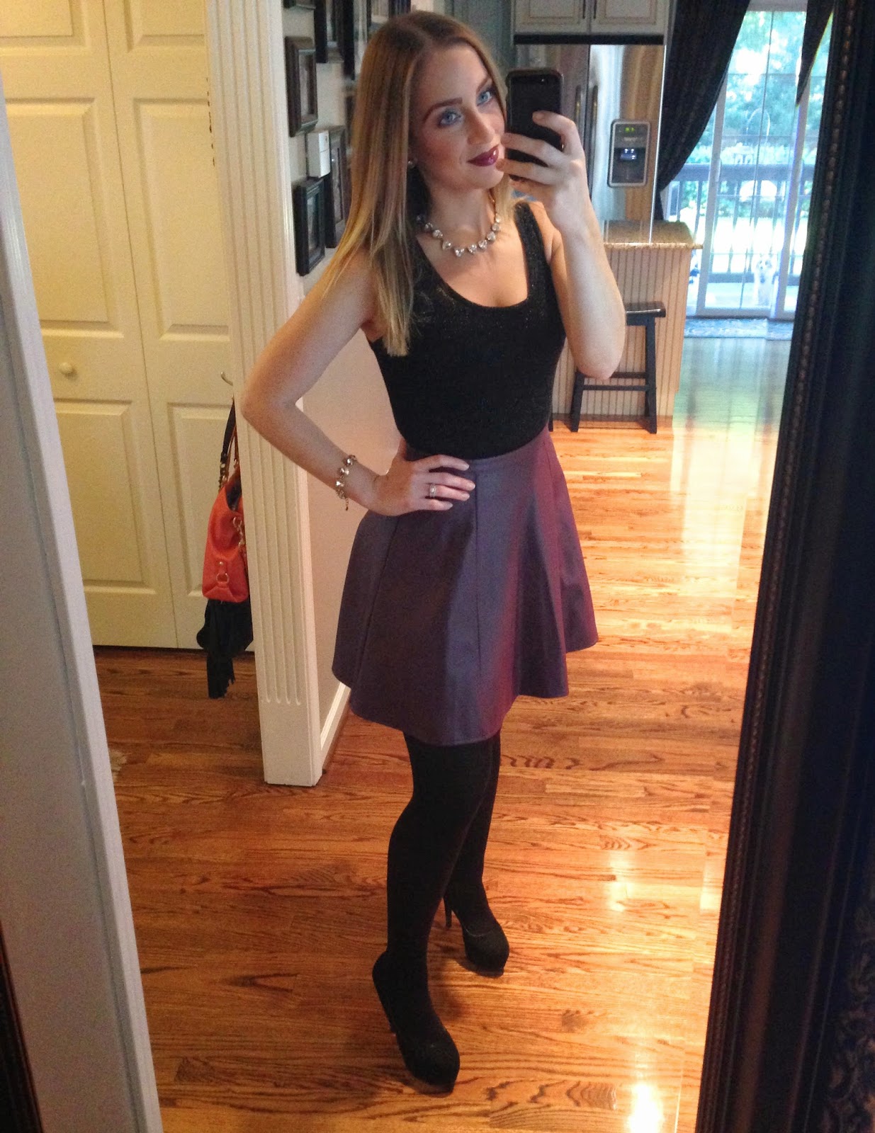 MBpK Style FAUX LEATHER SKIRT STEAL