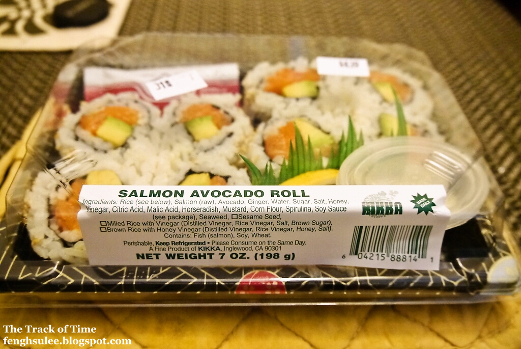 Kikka Sushi Salmon Avocado Roll The Track of Time