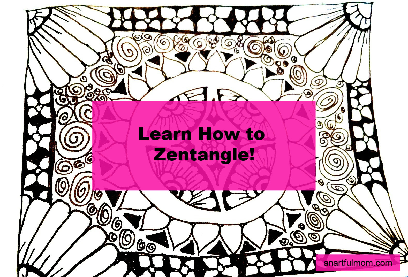 Everything Is Art Zentangle Challenge Straight Lines