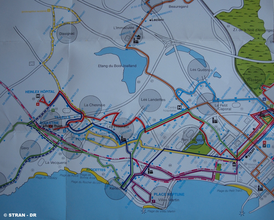 saintnazaire Le réseau de bus en 1983