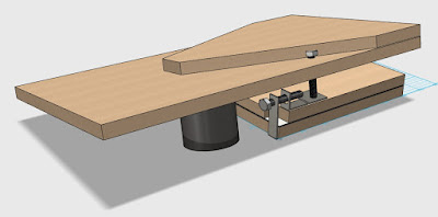3D diagram of full barn door tracker with interference of elevation bolt