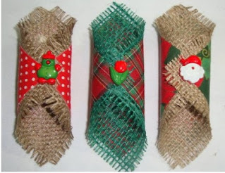 cómo hacer servilleteros navideños manualidades