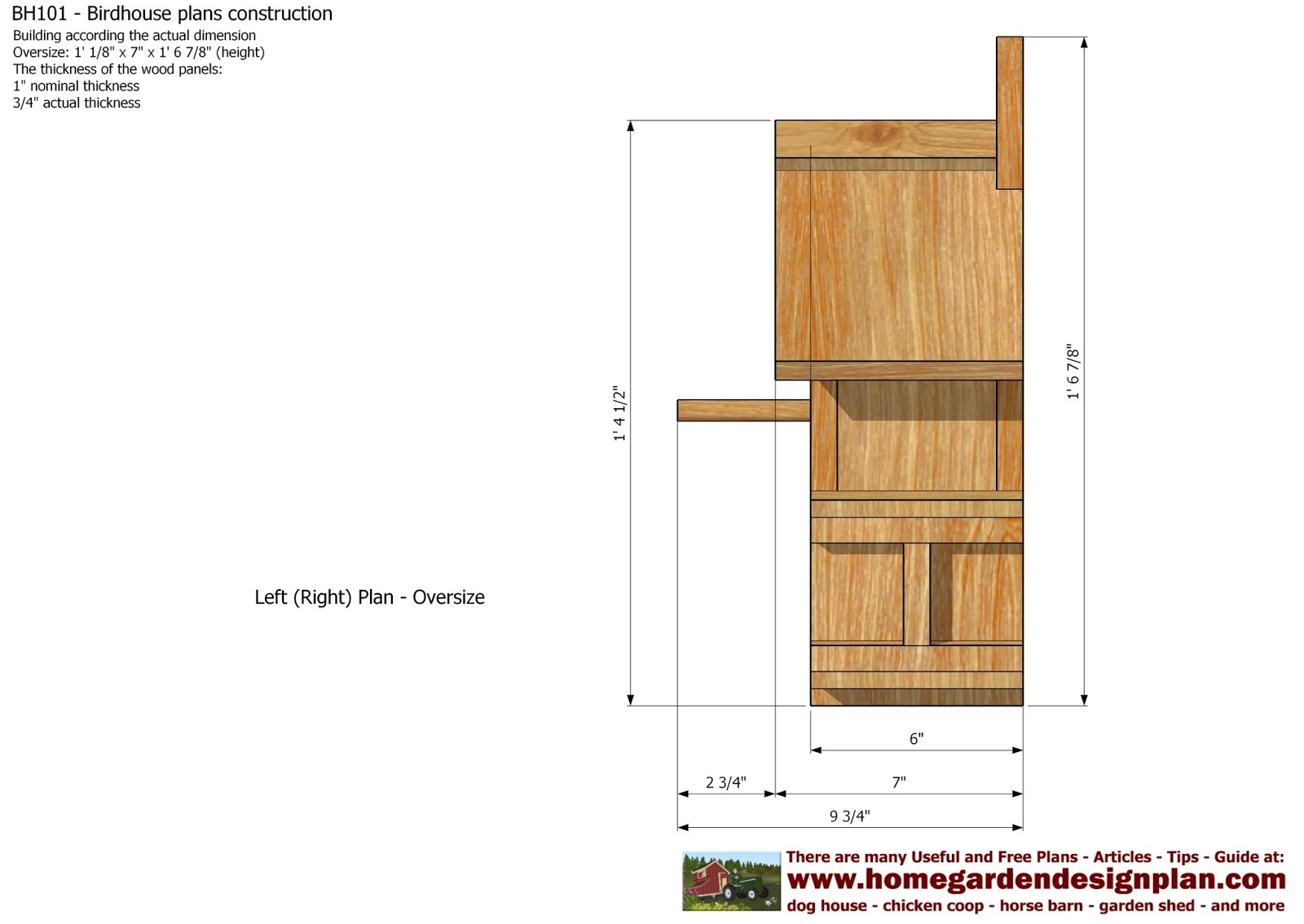 Mina: BH101 Bird House Plans Construction Bird House Design How To