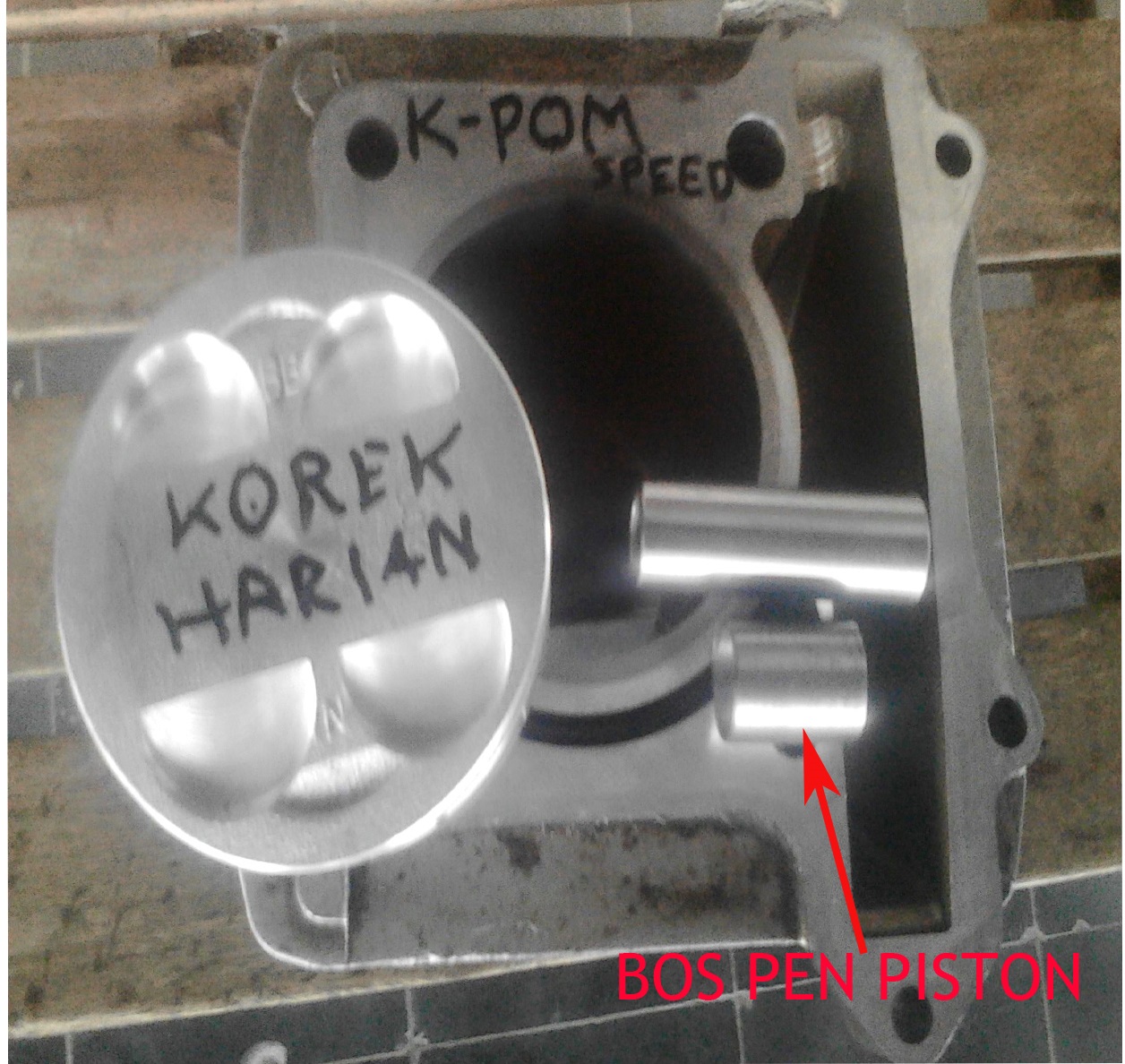 Korek Harian Satria FU Bore Up Piston Honda Tiger KULON POM SPEED