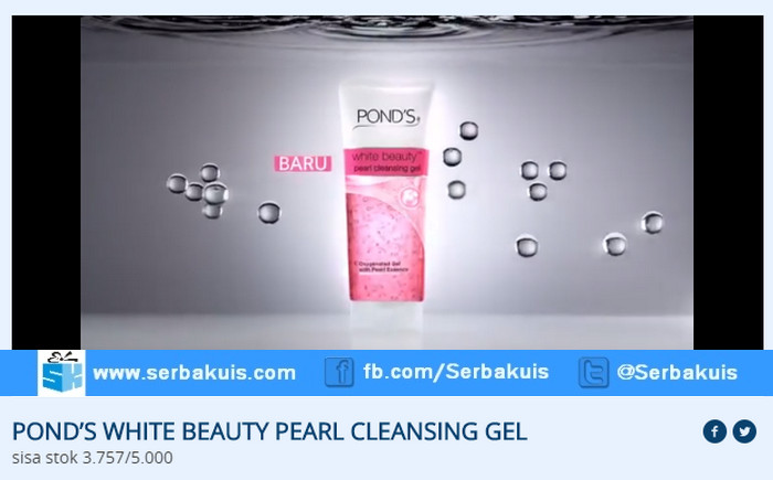 Sample Gratis 5000 Pond’s White Beauty Pearl Cleansing Gel