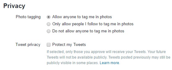 Protect my tweets