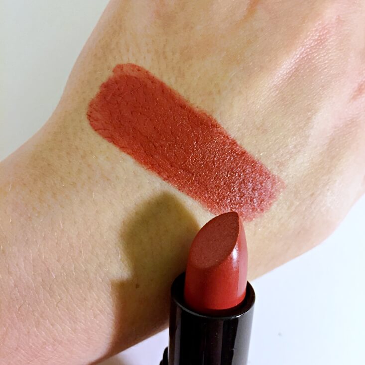 e.l.f. Velvet Matte Lipstick Brick swatch e.l.f. Velvet Matte Lipstick Brick swatch
