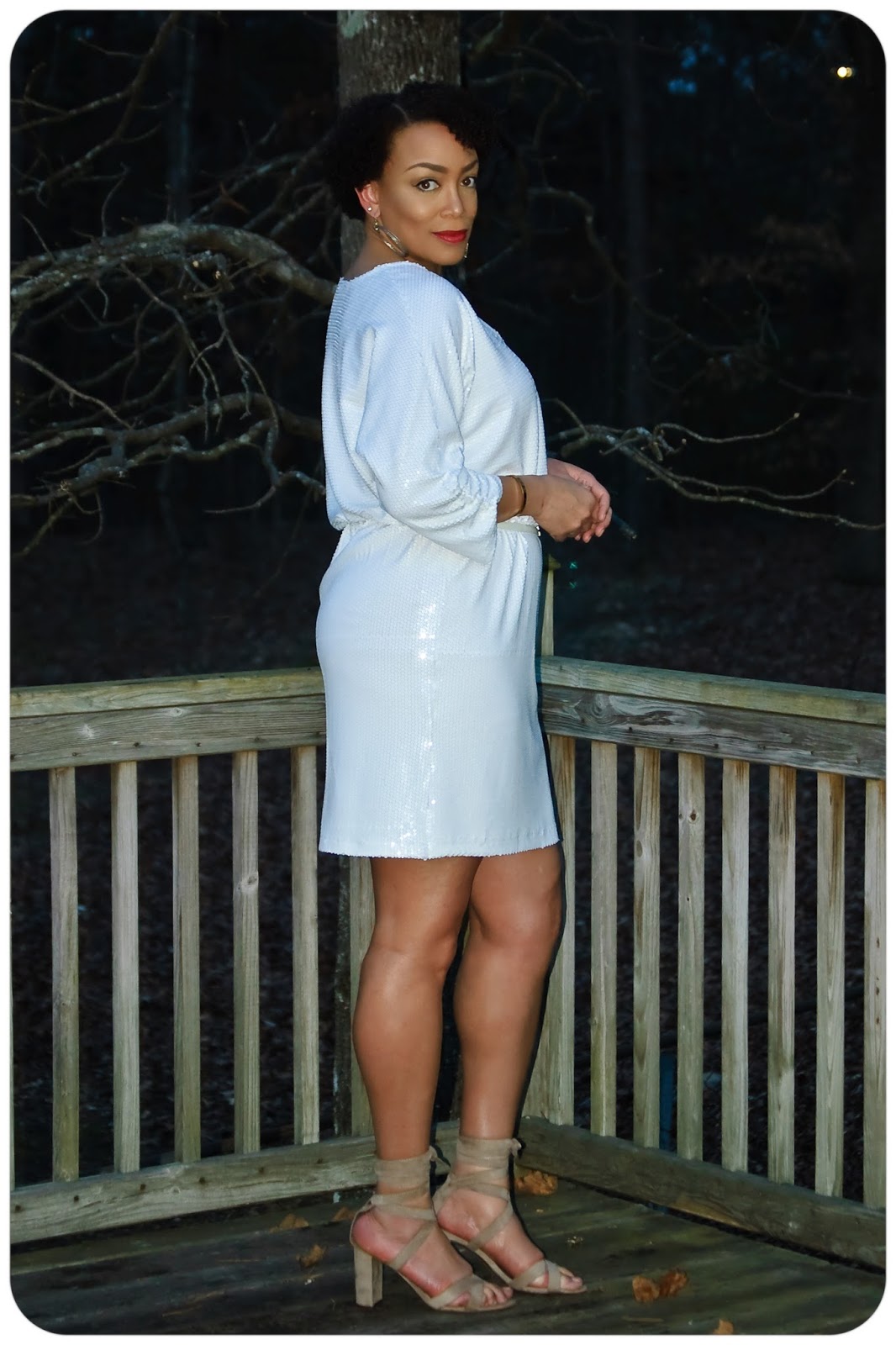 Vogue 8961 | A Little White Sequin Dress - Erica Bunker DIY Style!