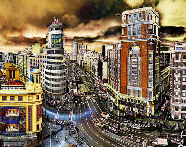 Gran Via de Madrid de Wifred Llimona en La Llimona foto
