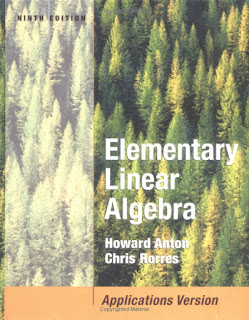 Elementary Linear Algebra By Anton, Rorres 9th Edition