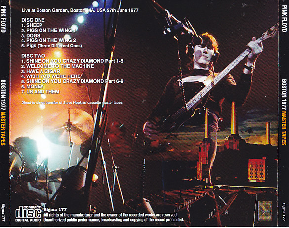 Summary Of Special Effects From In The Flesh Tour 1977 Tour