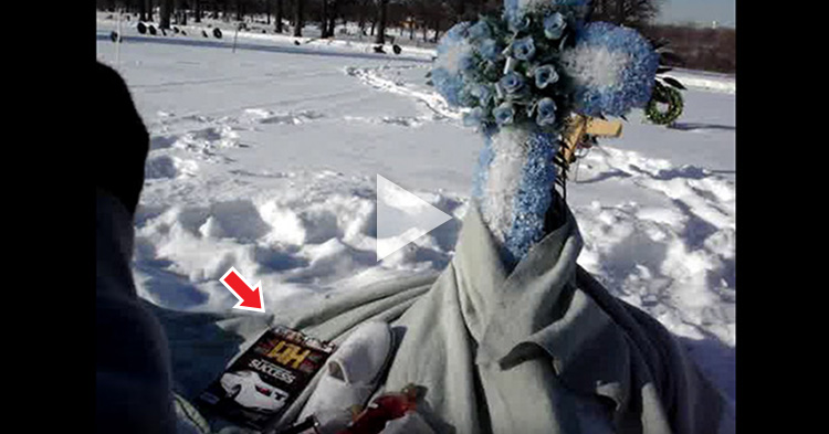 Man visits Best Friend's grave and gets emotional