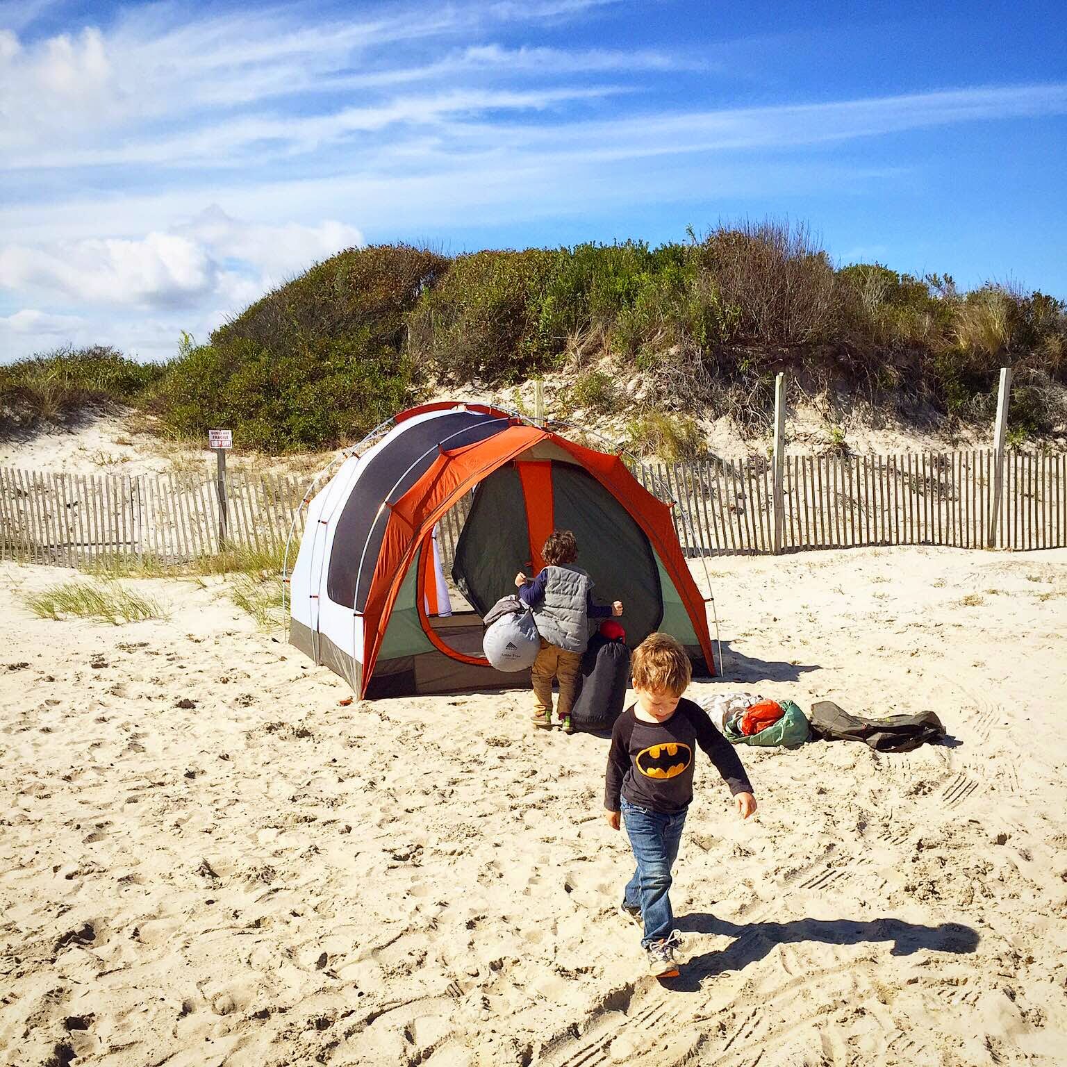 Marbles Rolling Family Camping at Assateague State Park