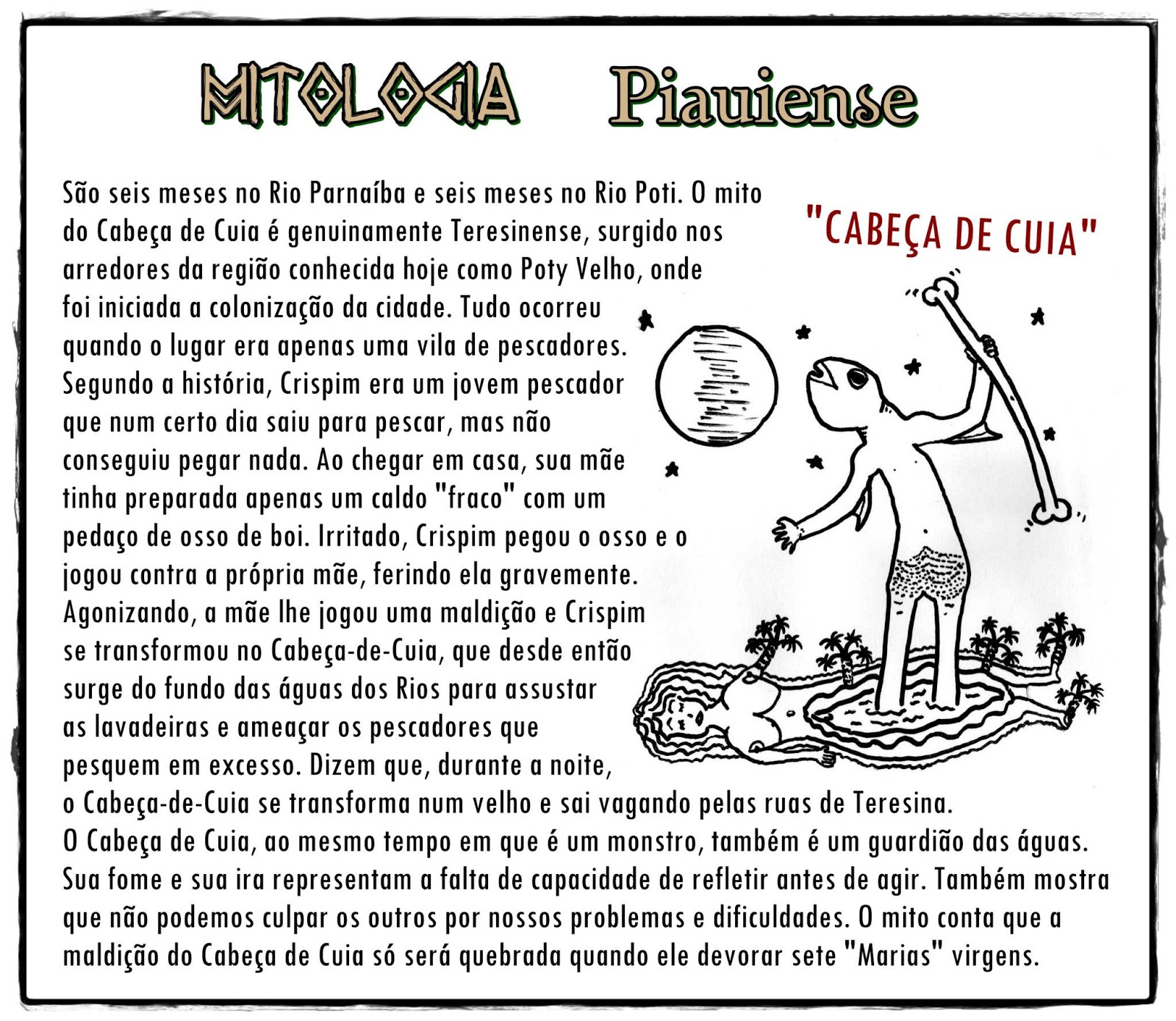 Piauí Pagão Mitos Piauienses Piauí Pagão Mitos Piauienses