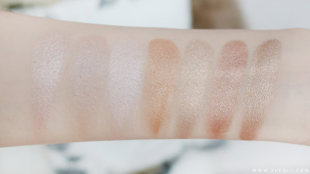 Drugstore / Affordable Highlighters - Makeup Revolution Highlighter, Radiance Palette (Breathe, Exhale, Glow), Wet n Wild Boozy Brunch, Physicians Formula Miami Strip, Makeup Revolution Radiant