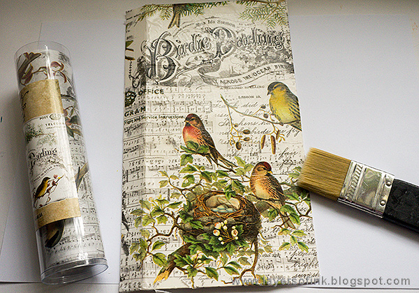 Layers of ink - Aviary Sketch Storage Holder tutorial by Anna-Karin Evaldsson with Eileen Hull Sizzix dies.