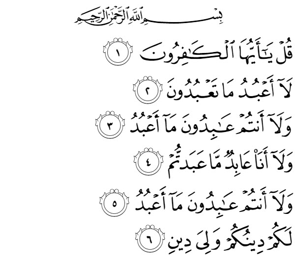 Isi Kandungan Surah Al Kafirun 109 Ayat 16 Mengolah Dan